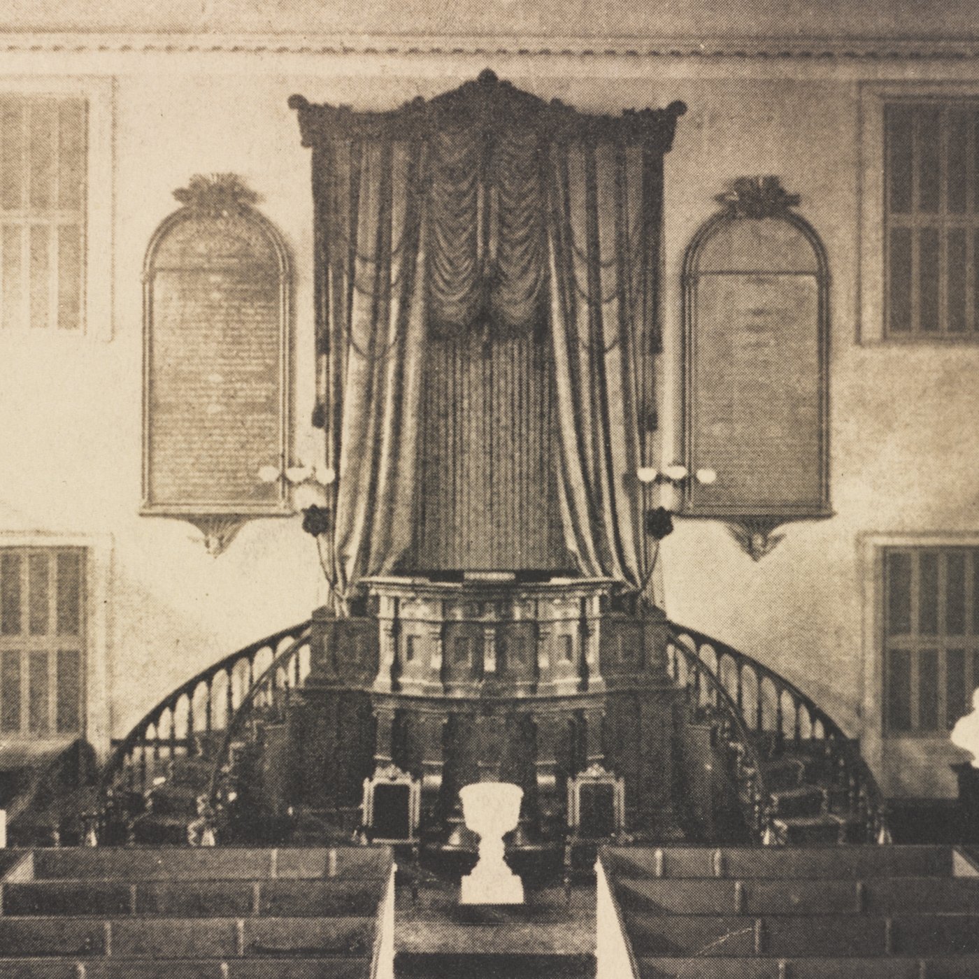 The pulpit of the former Hollis Street Church, Boston